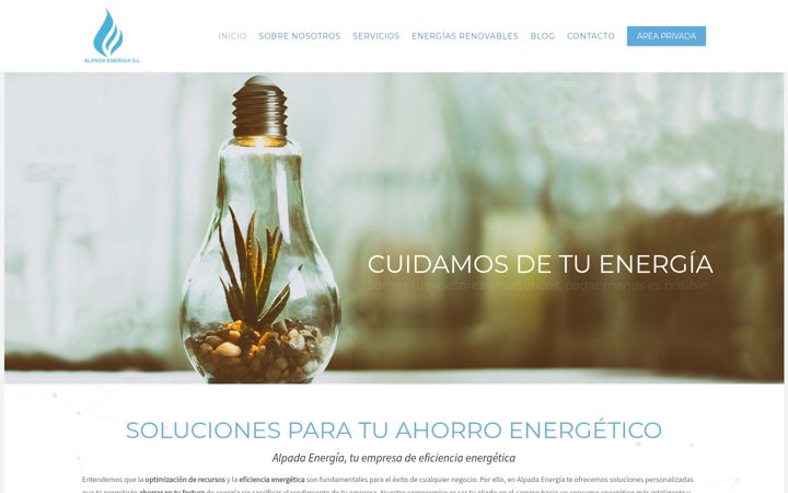 Screenshot di alpadaenergia.com