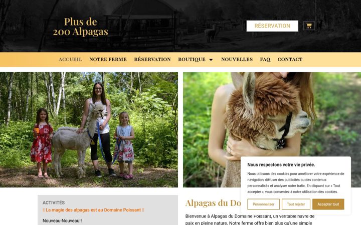 Screenshot di alpagasdudomainepoissant.com