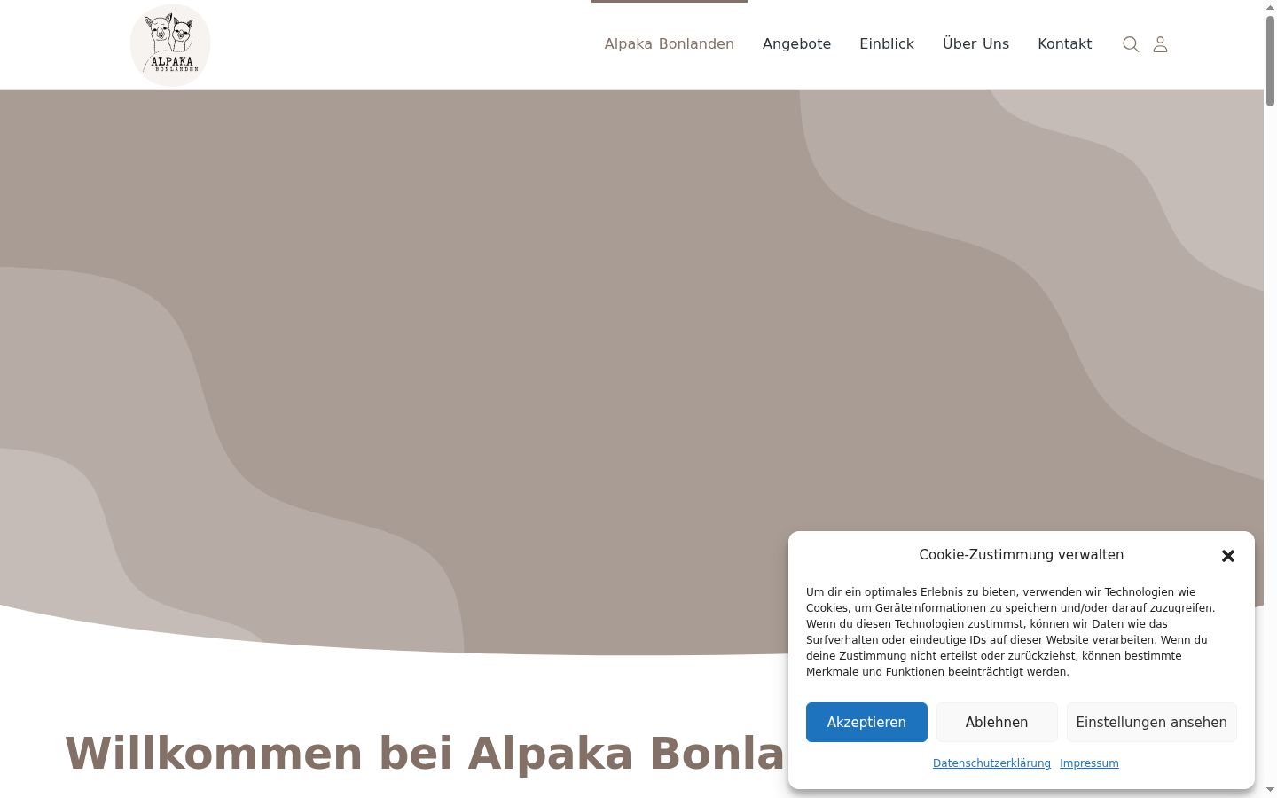 Snímek obrazovky baneru souhlasu zobrazeného před jakoukoli interakcí