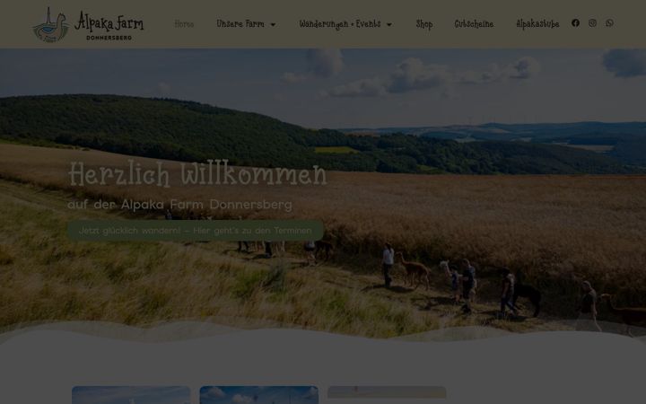 Screenshot of alpaka-farm-donnersberg.de