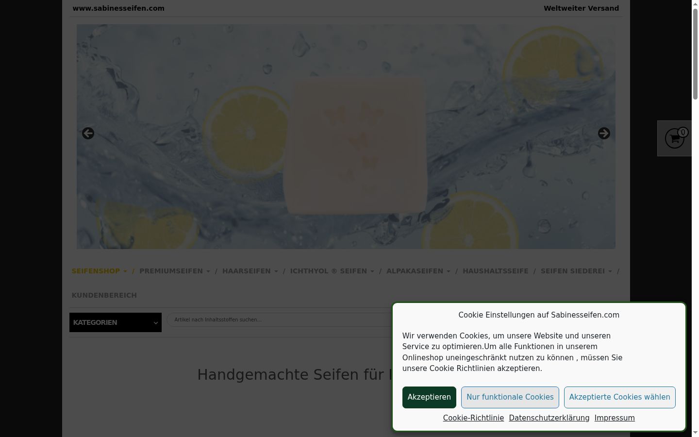 Screenshot tal-banner tal-kunsens muri qabel kwalunkwe interazzjoni