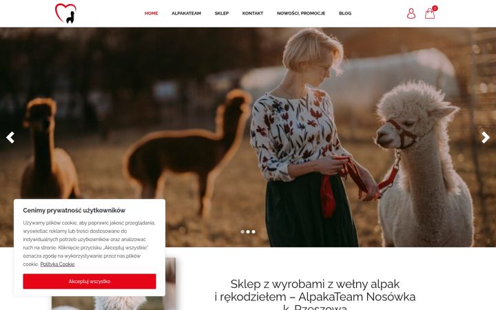 Screenshot of alpakateam.pl
