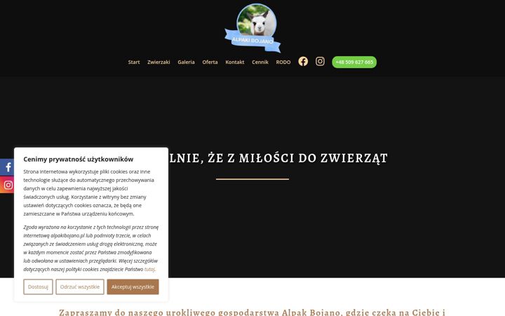 Screenshot of alpakibojano.pl