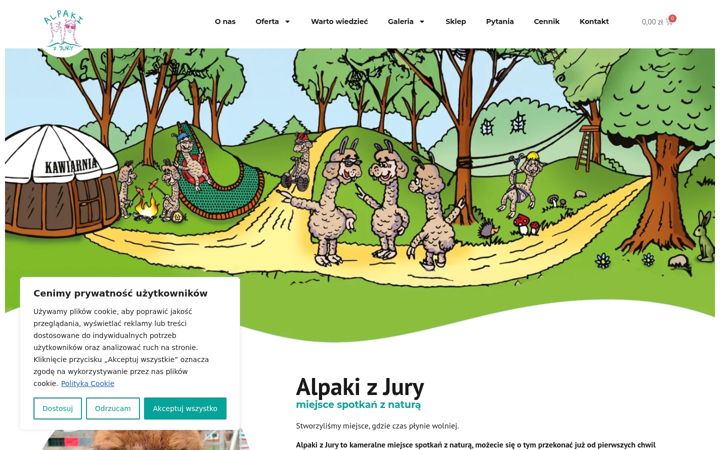 Screenshot of alpakizjury.pl