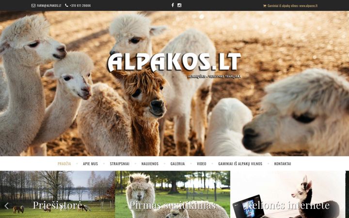 Screenshot of alpakos.lt