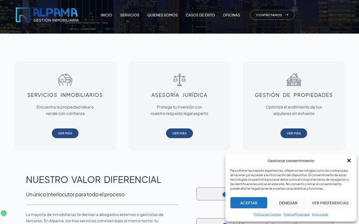 Screenshot of alpama.es