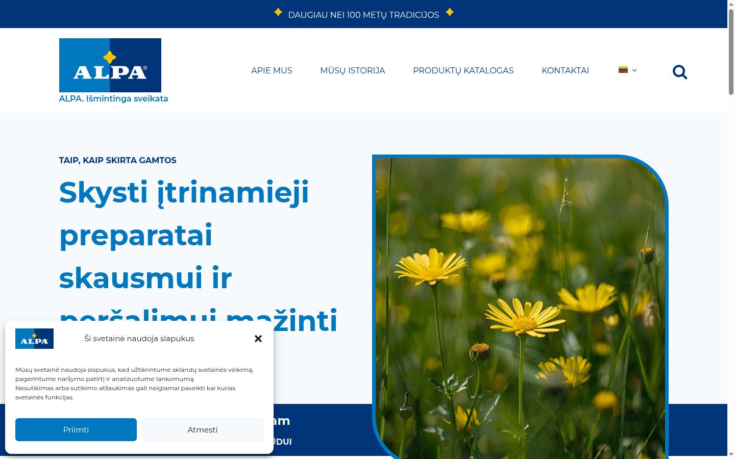Snímek obrazovky baneru souhlasu zobrazeného před jakoukoli interakcí