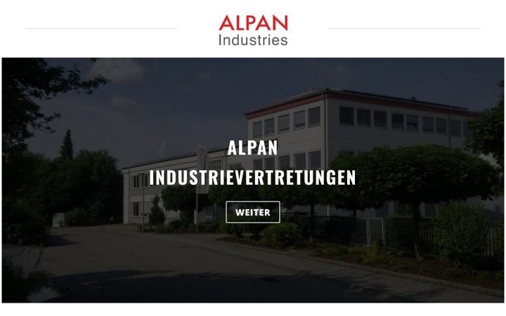 Skjámynd af alpan-industries.com