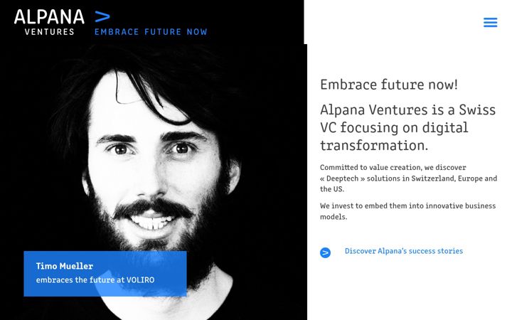 Snimka zaslona za alpana-ventures.ch
