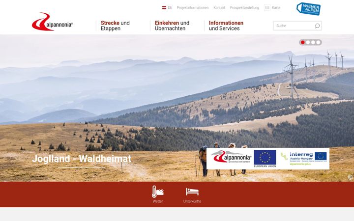 Screenshot of alpannonia.at
