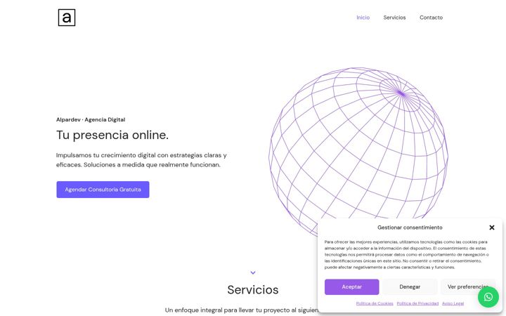 Screenshot of alpardev.com