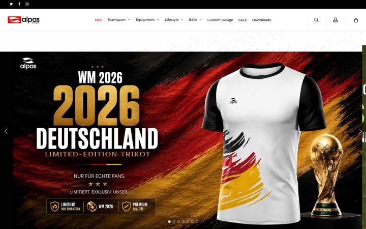 Screenshot of alpas-sport.de
