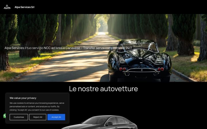Screenshot of alpaservices.it