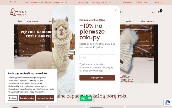 Captură de ecran a alpasklep.pl