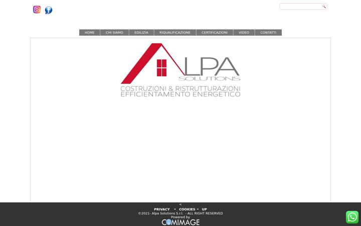 Screenshot of alpasol.it