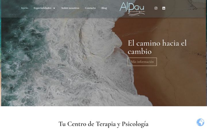 Screenshot of alpaupsicologia.com