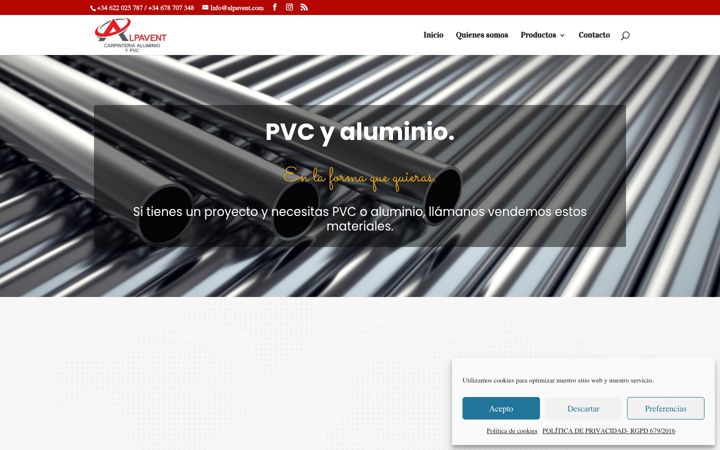 Screenshot of alpavent.com