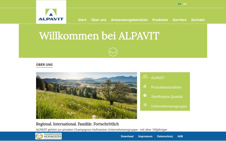 Screenshot of alpavit.de