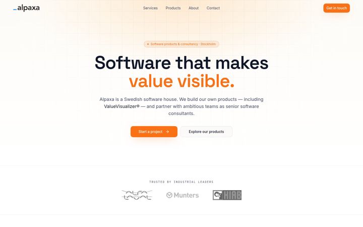 Screenshot of alpaxa.com