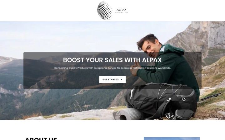 Screenshot of alpaxdistributori.com
