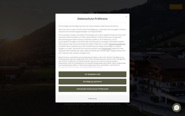 Screenshot of alpbacherhof.at