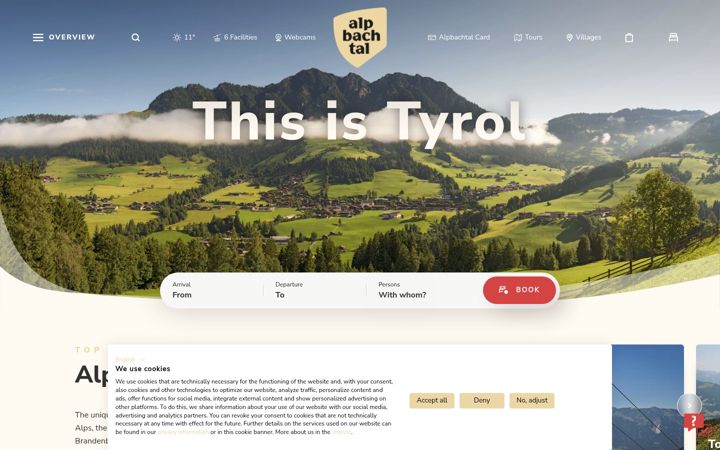 Screenshot of alpbachtal.at