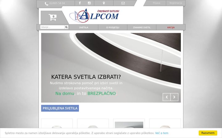 Screenshot of alpcom.si