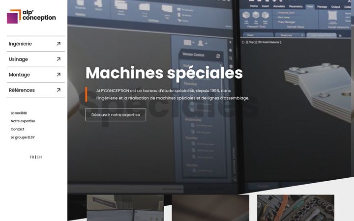 Screenshot of alpconception.fr