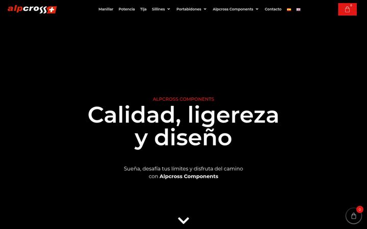 Screenshot von alpcrosscomponents.com