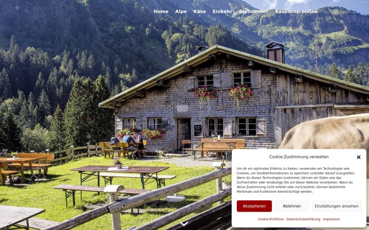 Screenshot von alpe-buchrainer.de