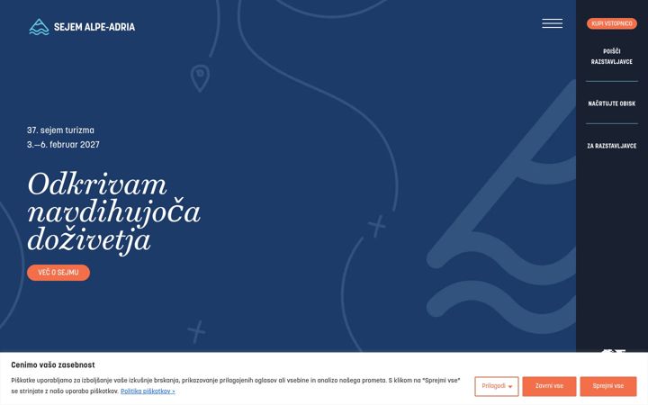 Screenshot of alpeadria.si