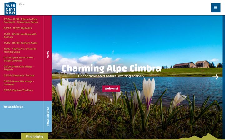 Screenshot von alpecimbra.it
