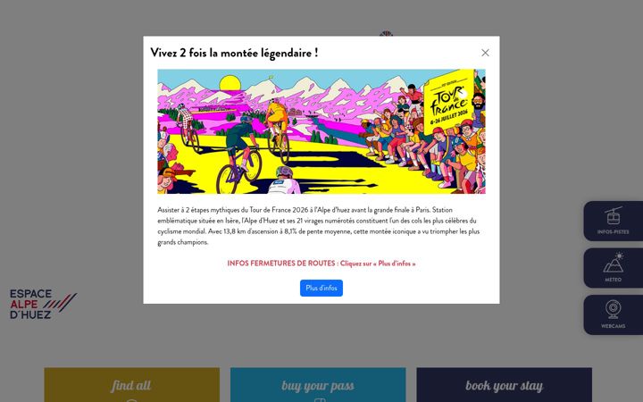 Screenshot of alpedhuez.com