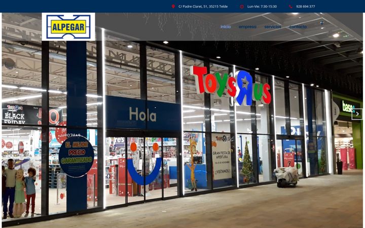 Captură de ecran a alpegar.com