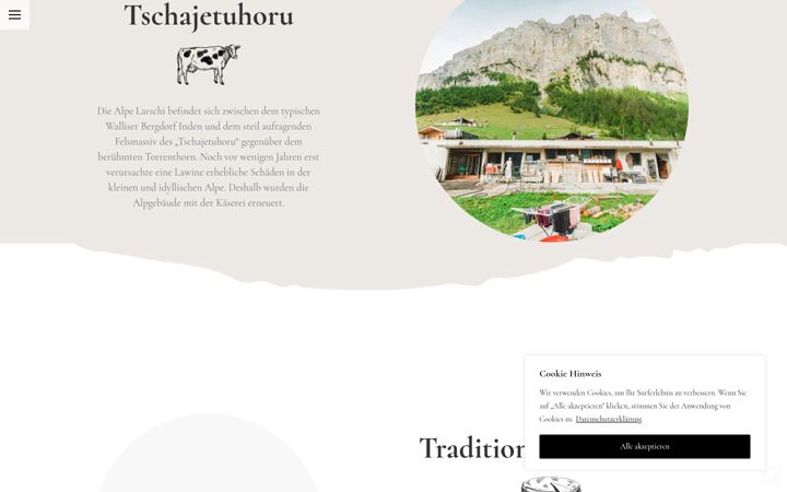 Screenshot of alpelarschi.ch