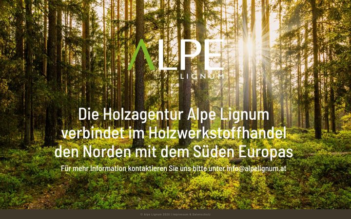 Screenshot of alpelignum.at