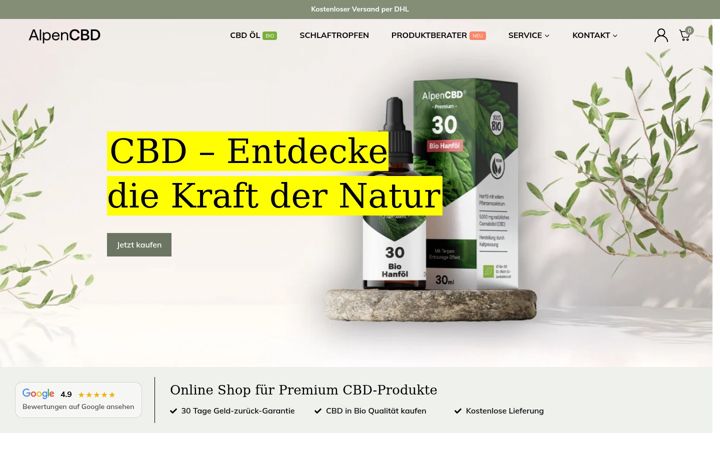 Screenshot of alpen-cbd.de