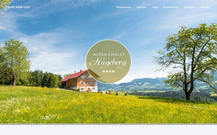 Screenshot of alpen-chalet-hageberg.de