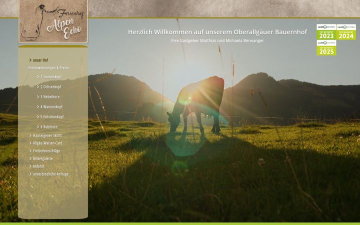 Screenshot di alpen-echo-ferienhof.de