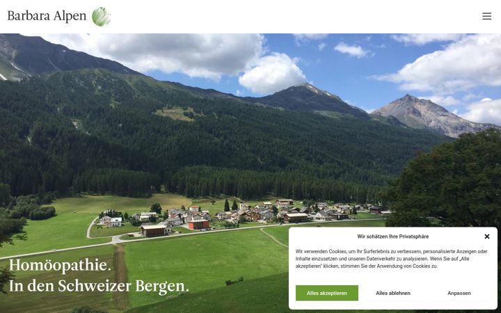 Screenshot of alpen-heilpraxis.ch
