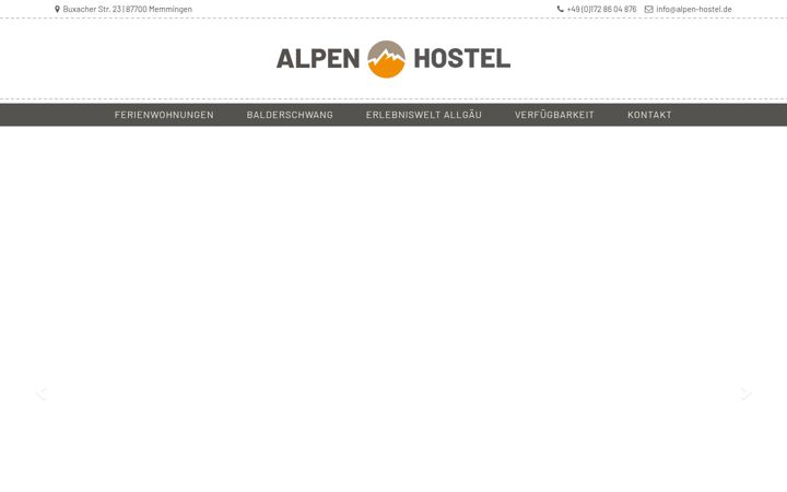 Screenshot of alpen-hostel.de
