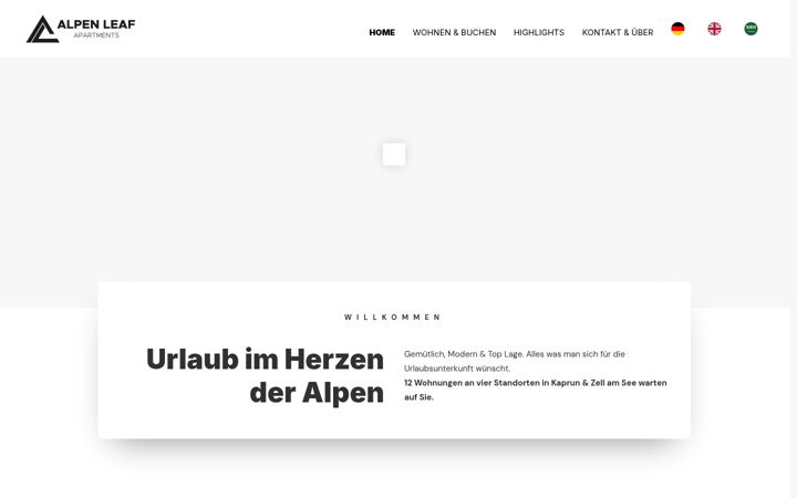 Screenshot of alpen-leaf.at