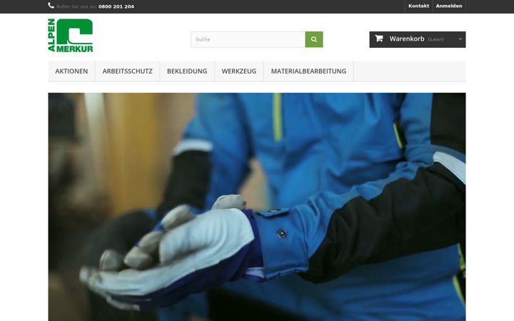 Screenshot of alpen-merkur.at