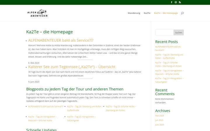 Screenshot of alpenabenteuer.de