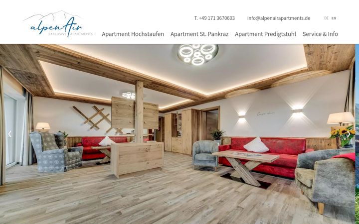 Skjámynd af alpenairapartments.de