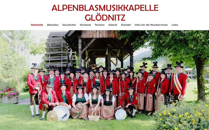 Screenshot of alpenblasmusikkapelle.at