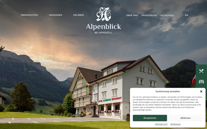 Екранна снимка на alpenblick-schwende.ch