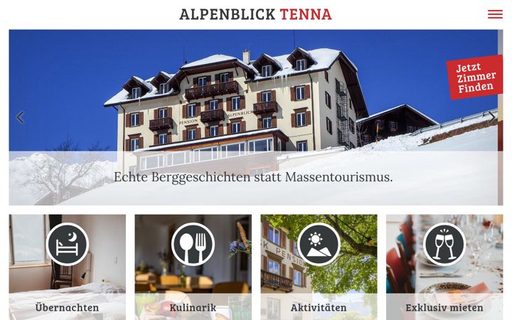 Екранна снимка на alpenblick-tenna.ch