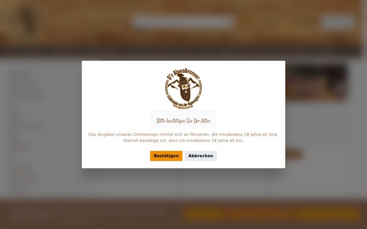 Screenshot of alpenbrenner.de