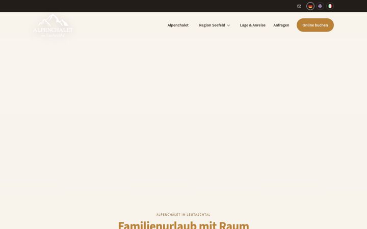Screenshot of alpenchalet-leutasch.com
